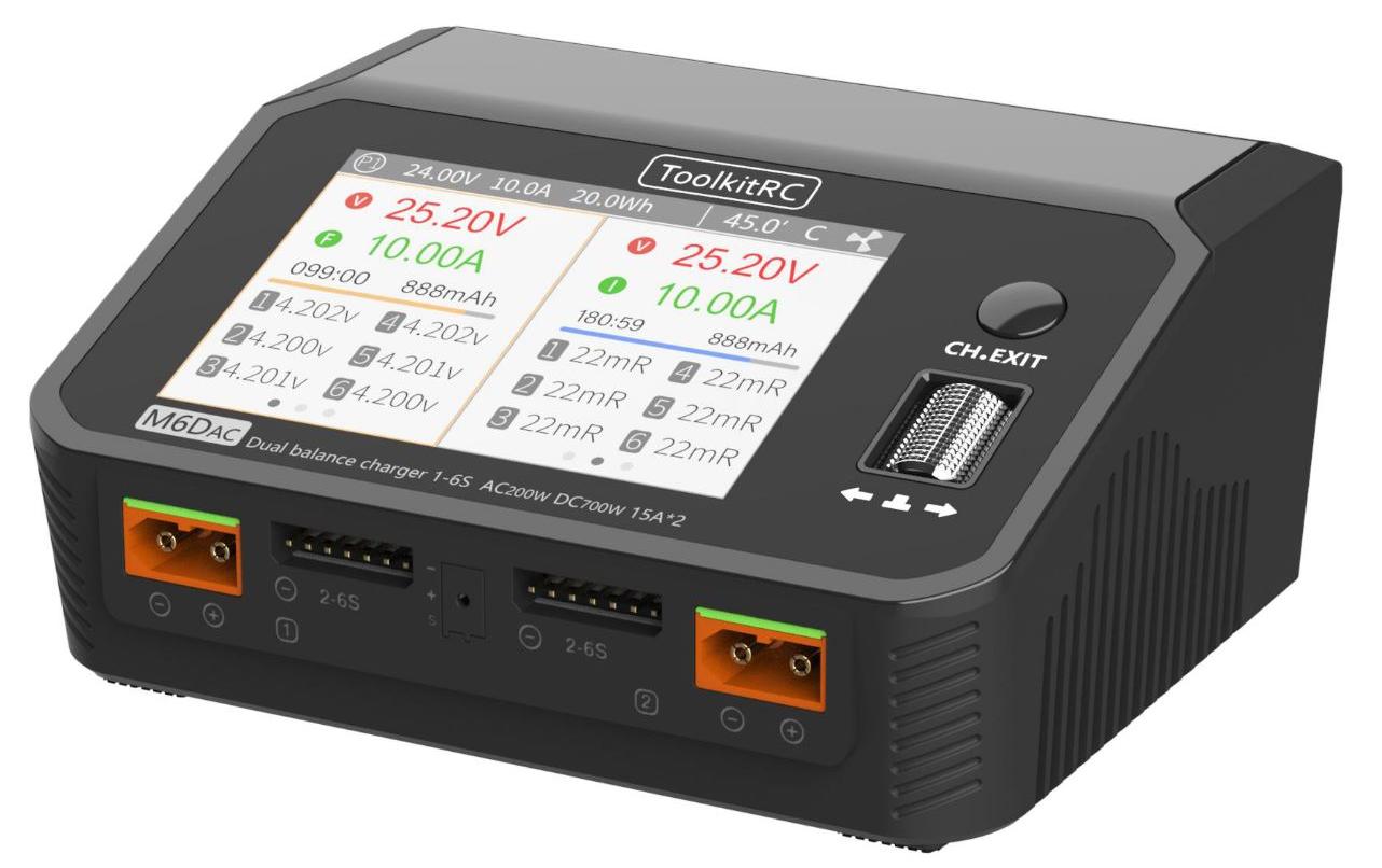 ToolKitRC M6DAC Dual DC Ladegerät 2-6S 500W