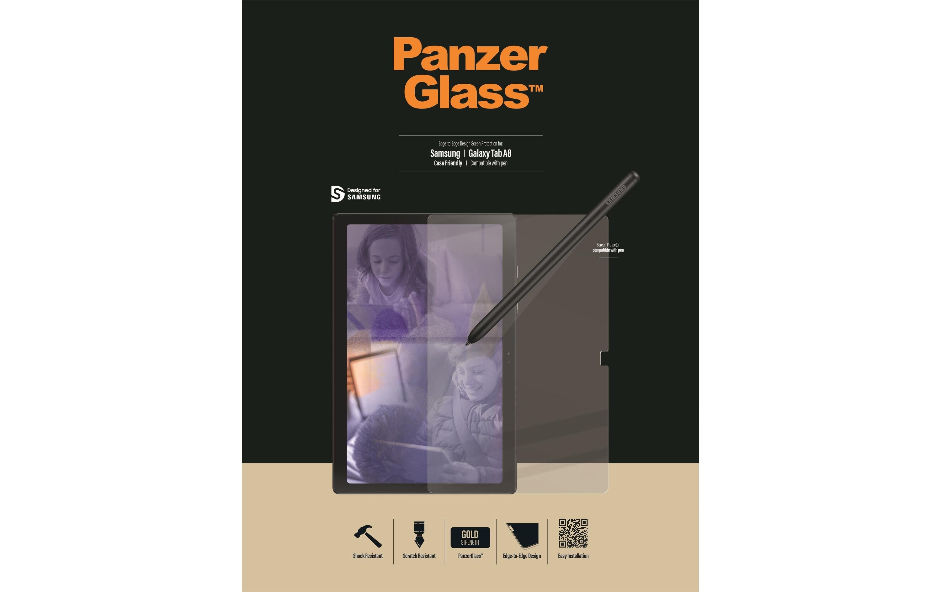 PanzerGlass Displayschutz Case Friendly Galaxy Tab A8
