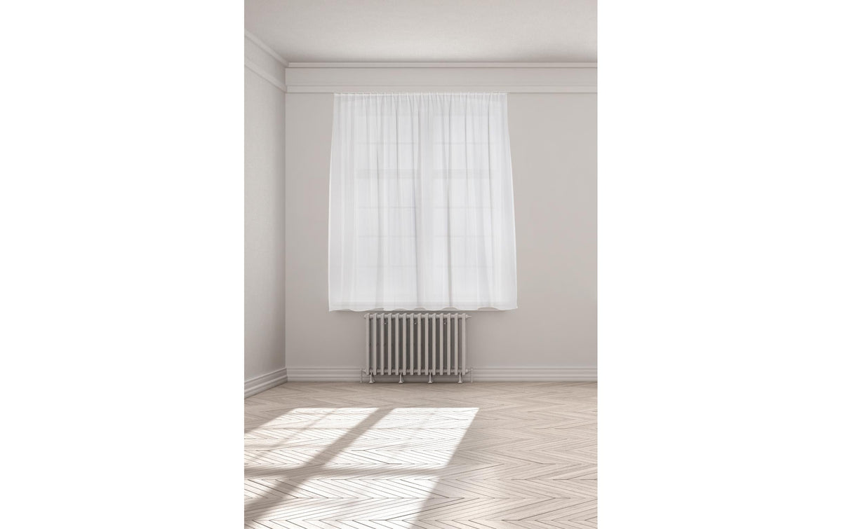 Casa Leon Tagesvorhang Wiola, Weiss 140x175 cm, 1er Faltenband, 100% Polyester