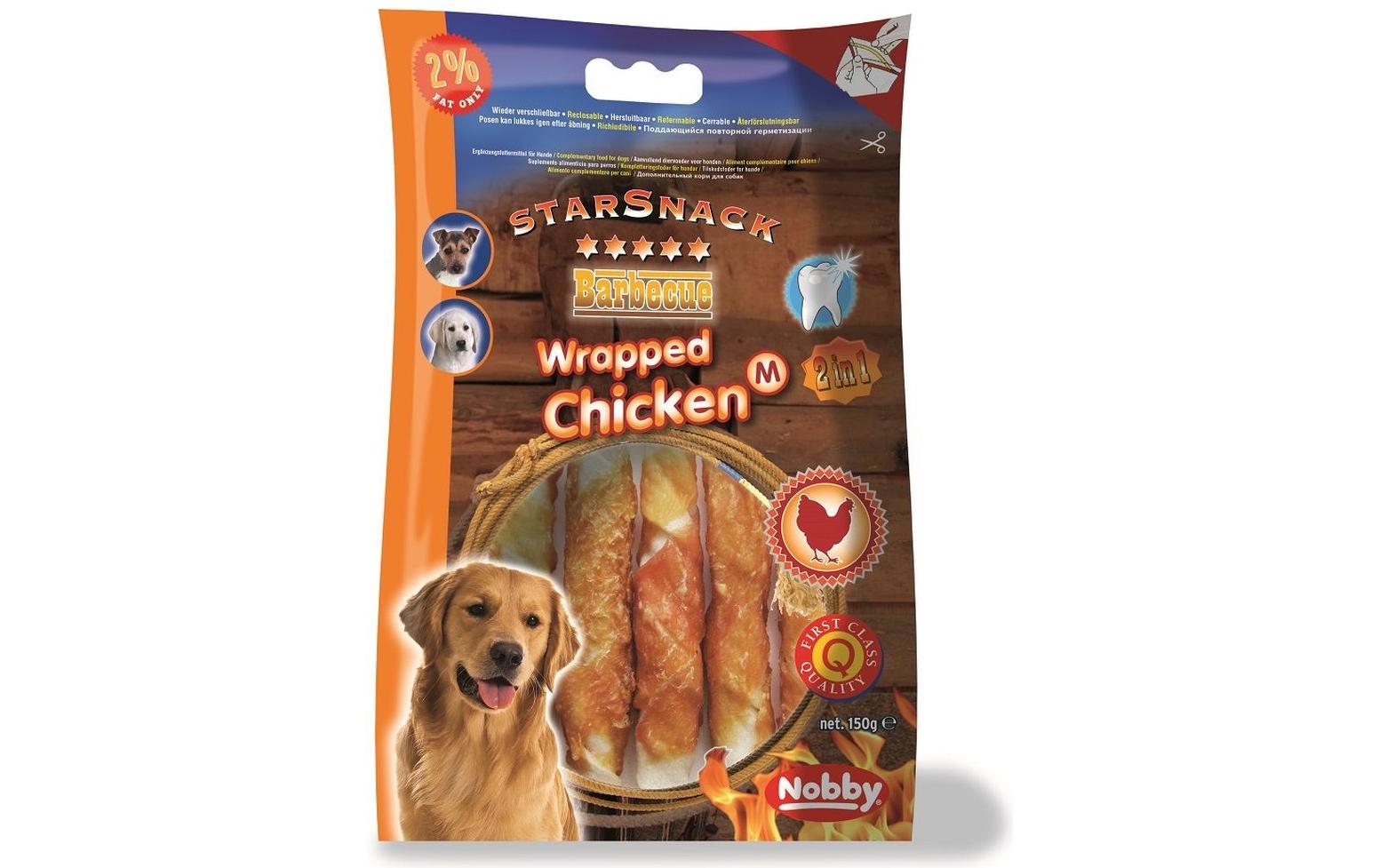 Nobby StarSnack Barbecue Wrapped Chicken M 150g
