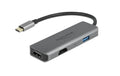 Delock USB Type-C zu Dual HDMI Adapter 4K 60Hz, USB Port, 15cm