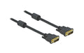 Delock DVI-D Monitor Kabel: 3m, Dual-Link Stecker 24+1 auf Stecker 24+1