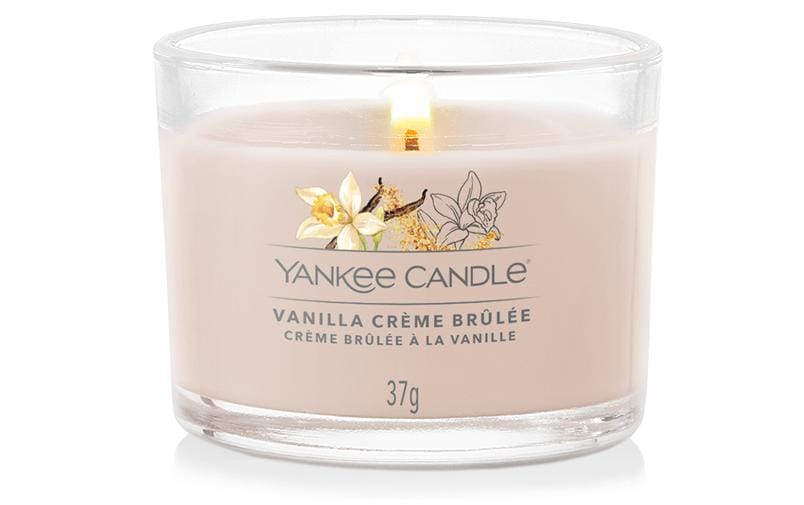 Yankee Candle Vanilla Crème Brulee Filled Votive