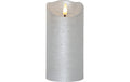 Star Trading LED Pillar Kerze Flamme Rustic 0.06W, IP20, Silber