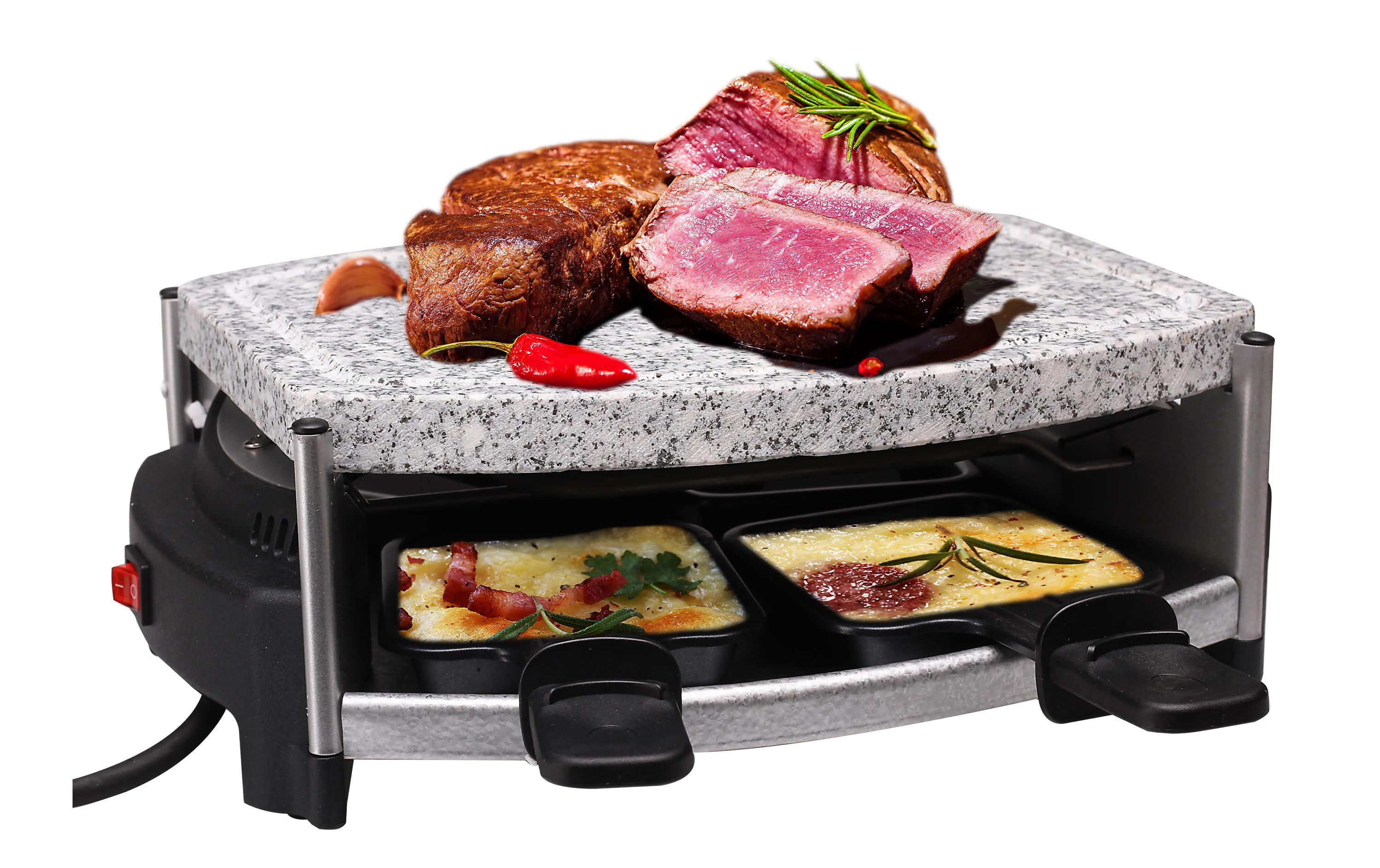 Nouvel Raclette 4 Grill 500W, Speckstein, 4 Pers.,