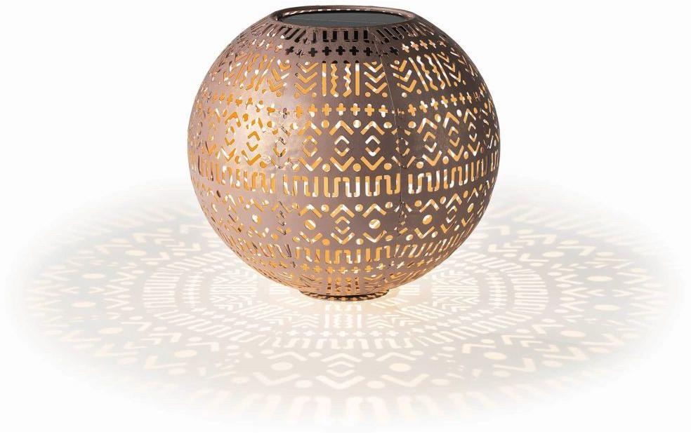 STT Solar Antic Ball Boho 30 1 LED ww, D30cm, braun