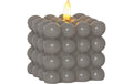 Star Trading LED Pillar Kerze Flamme Dot 0.03W, IP20, Grau