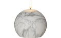 Star Trading LED Pillar Kerze Flamme Marble 0.03W, IP20, Grau