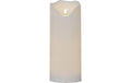 Star Trading LED Pillar Kerze Flamme Grand 0.03W, IP44, Weiss