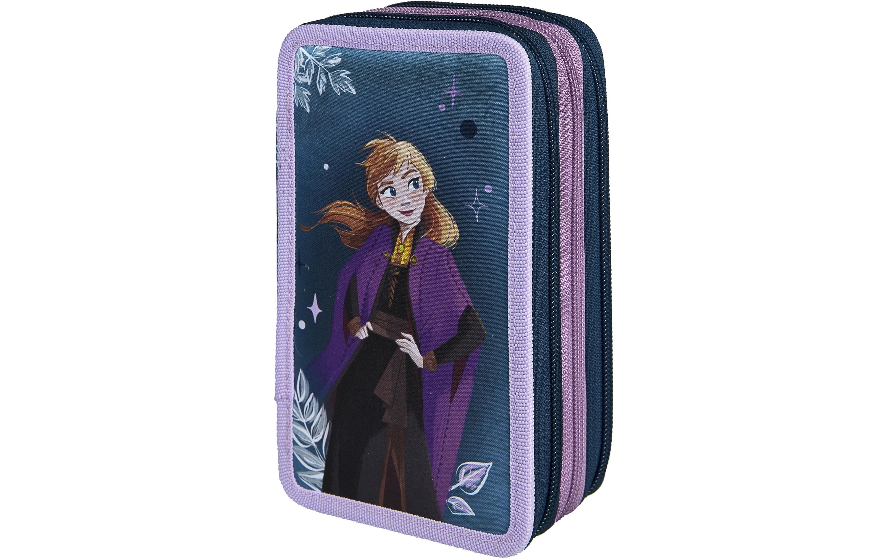 Scooli Schüleretui Trippledecker gefüllt Frozen, Polyester, 12x19x7 cm