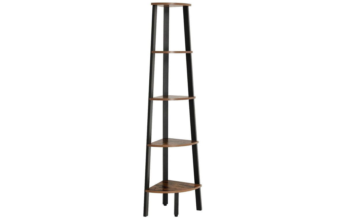 Vasagle Eckregal mit 5 Ablagen 32.5x159x34 cm, Traglast pro Ebene 5 kg