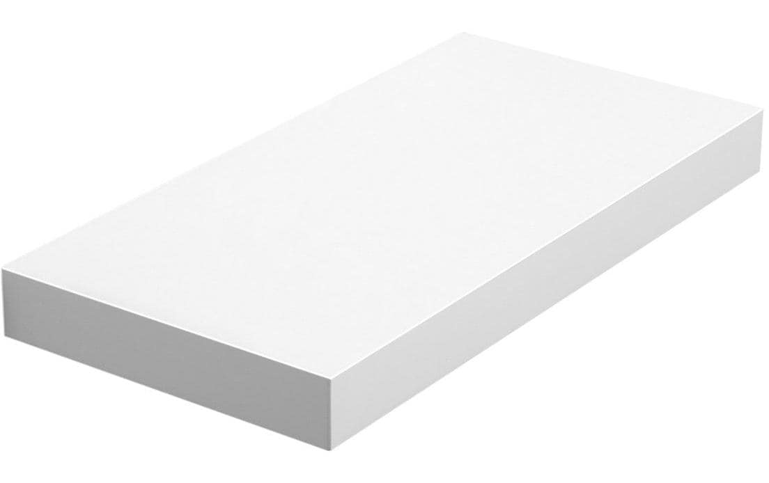 Vasagle Wandregal, Weiss, 40 cm 40x20x3.8 cm (LxBxH), Traglast 15 kg
