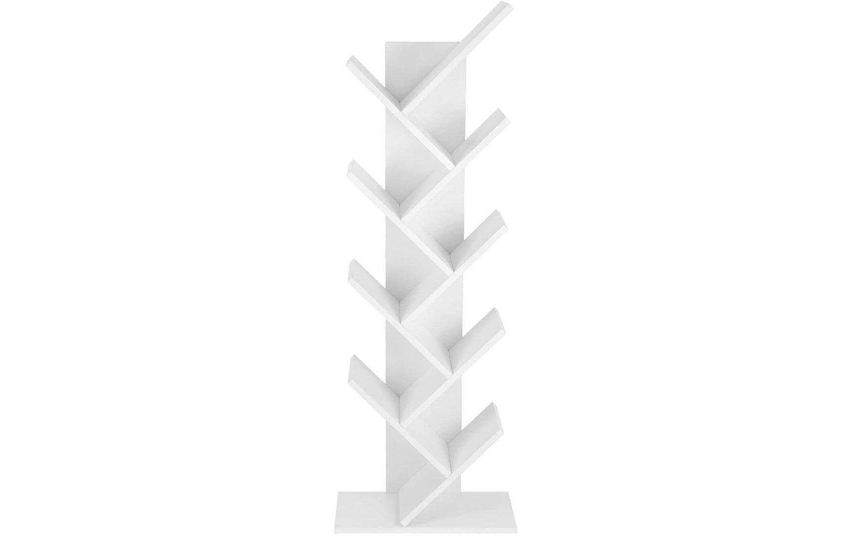 Vasagle Regal Tree, Weiss 50x141.5x25 cm, Traglast pro Ebene 10 kg