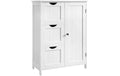 Vasagle Schrank Landhausstil, Weiss MDF, 60x30x81 cm (BxHxT)