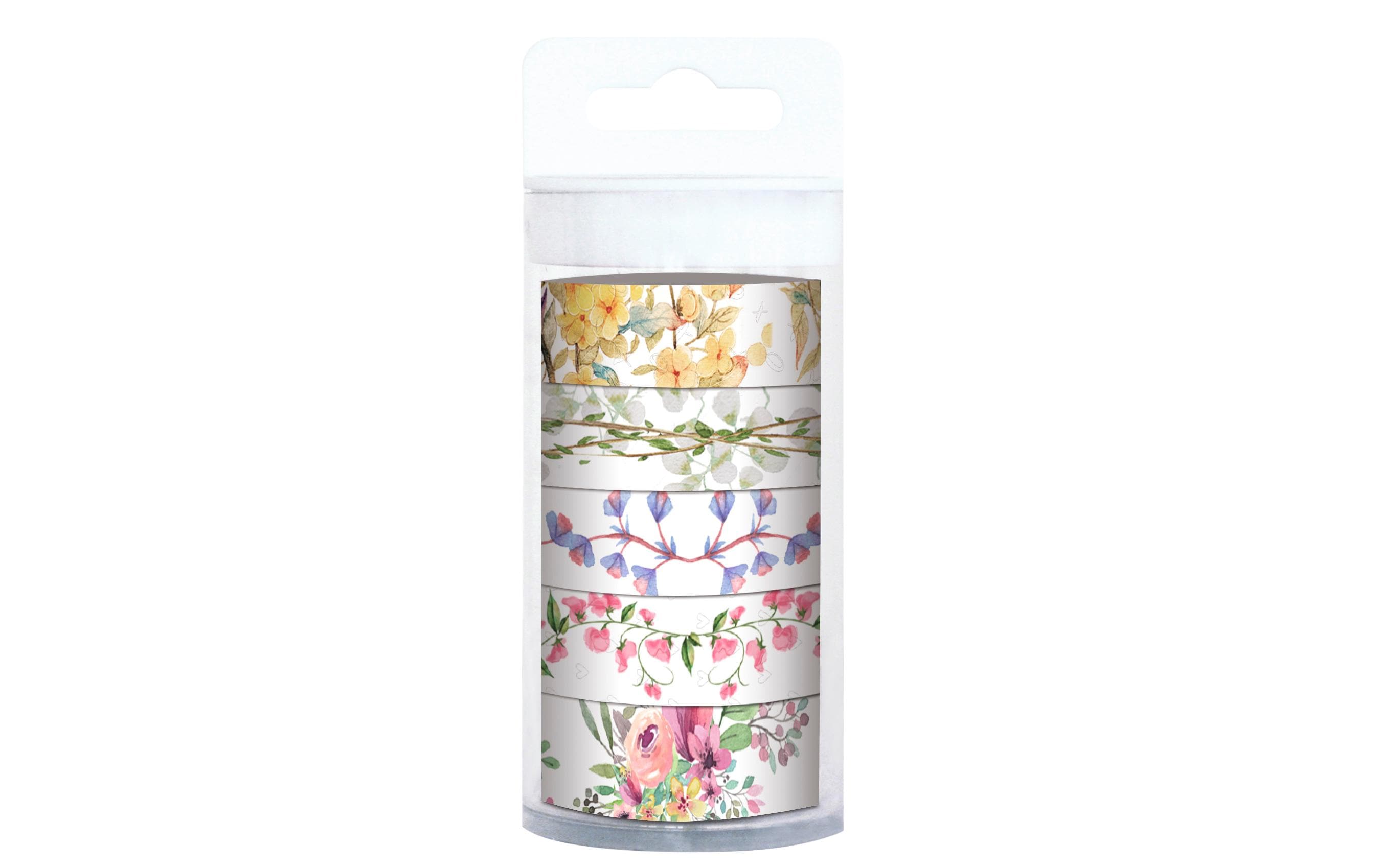 URSUS Washi Tape Flora 5 Rollen (15 mm x 10 m)