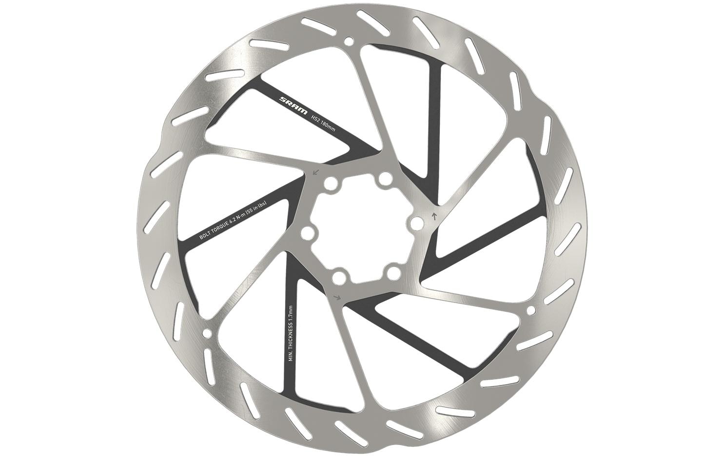 Sram Bremsscheibe HS2 180mm 6-bolt abgerundet