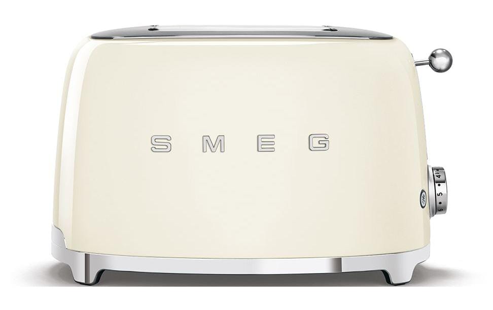 SMEG Toaster 50's TSF01CREU 2 extra breite Toastschlitze, 950 Watt