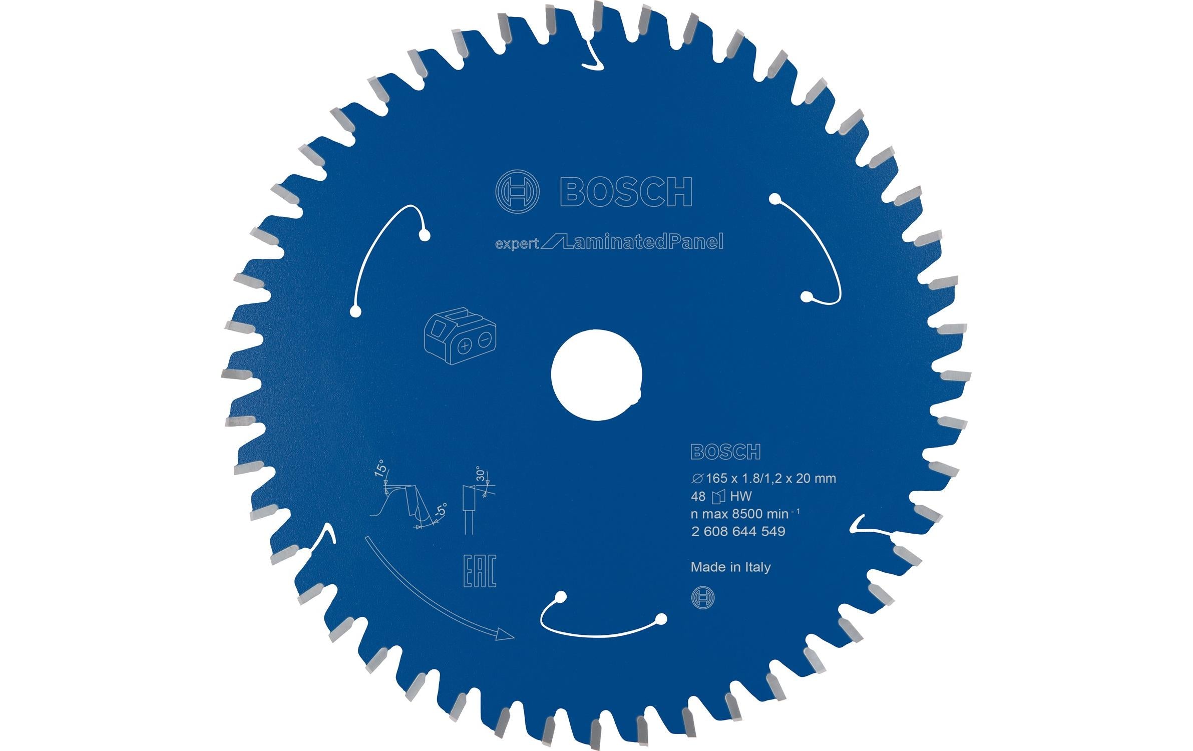 Bosch Professional Kreissägeblatt Expert for Laminated 165 x 1.8 x 20, Z 48