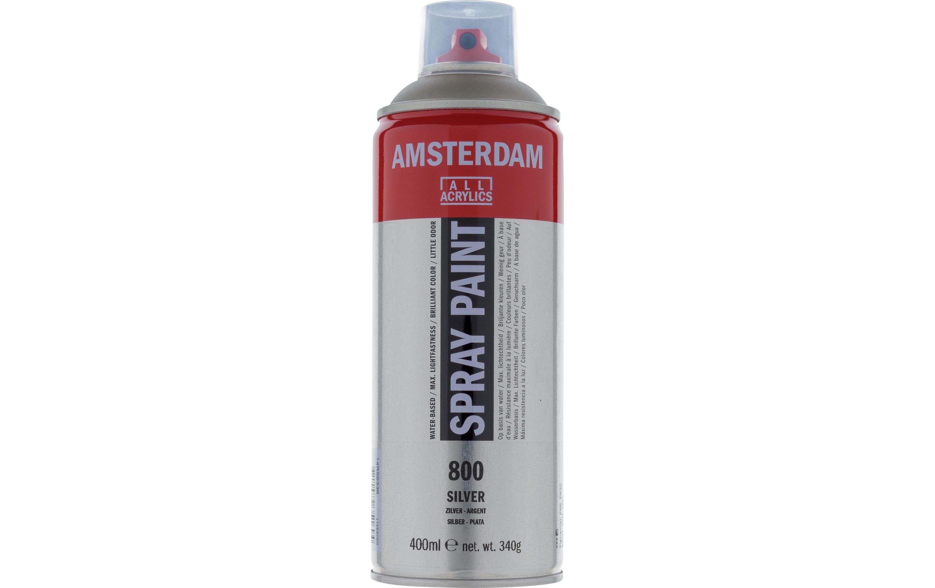 Amsterdam Acrylspray 400 ml Farbe: Silber, Deckkraft: Halbdeckend