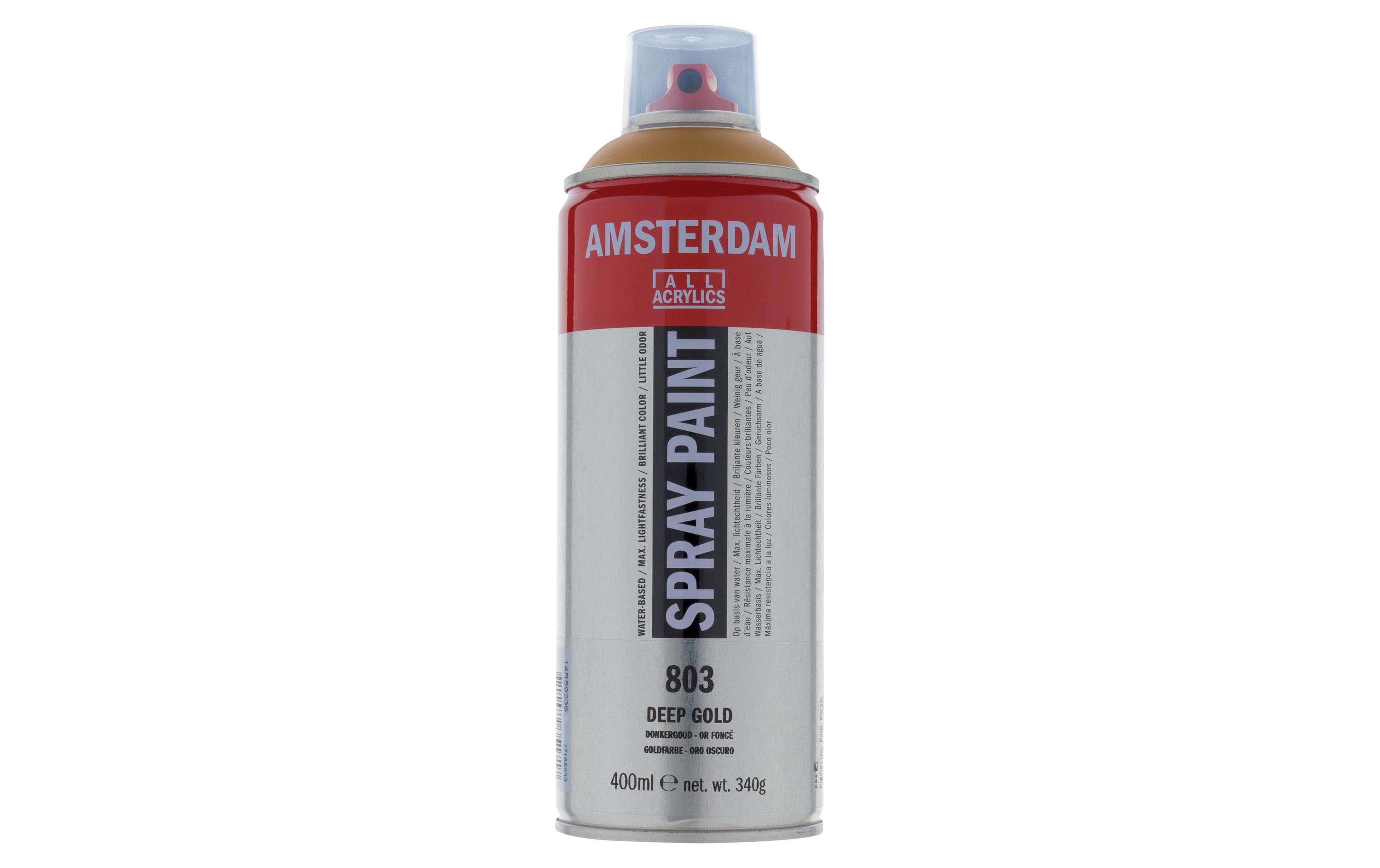 Amsterdam Acrylspray 400 ml Farbe: Goldfarbe, Deckkraft: Halbdeckend