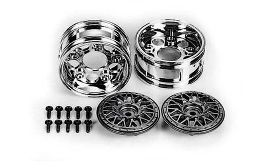 Tamiya 26mm Felgen silber BBS 1:10, (2 Stk.) zweiteilig