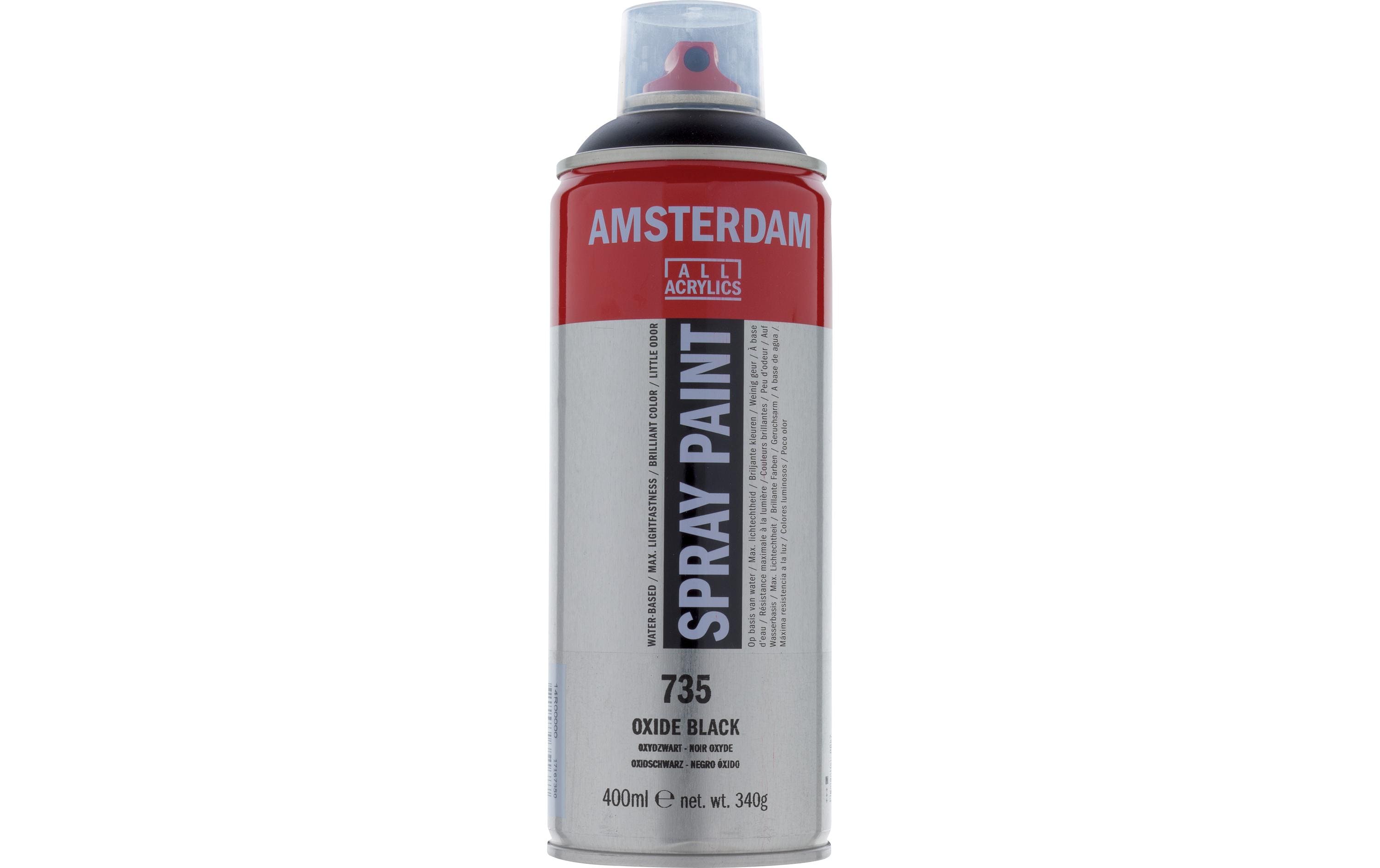 Amsterdam Acrylspray 400 ml Farbe: Oxidschwarz, Deckkraft: Deckend