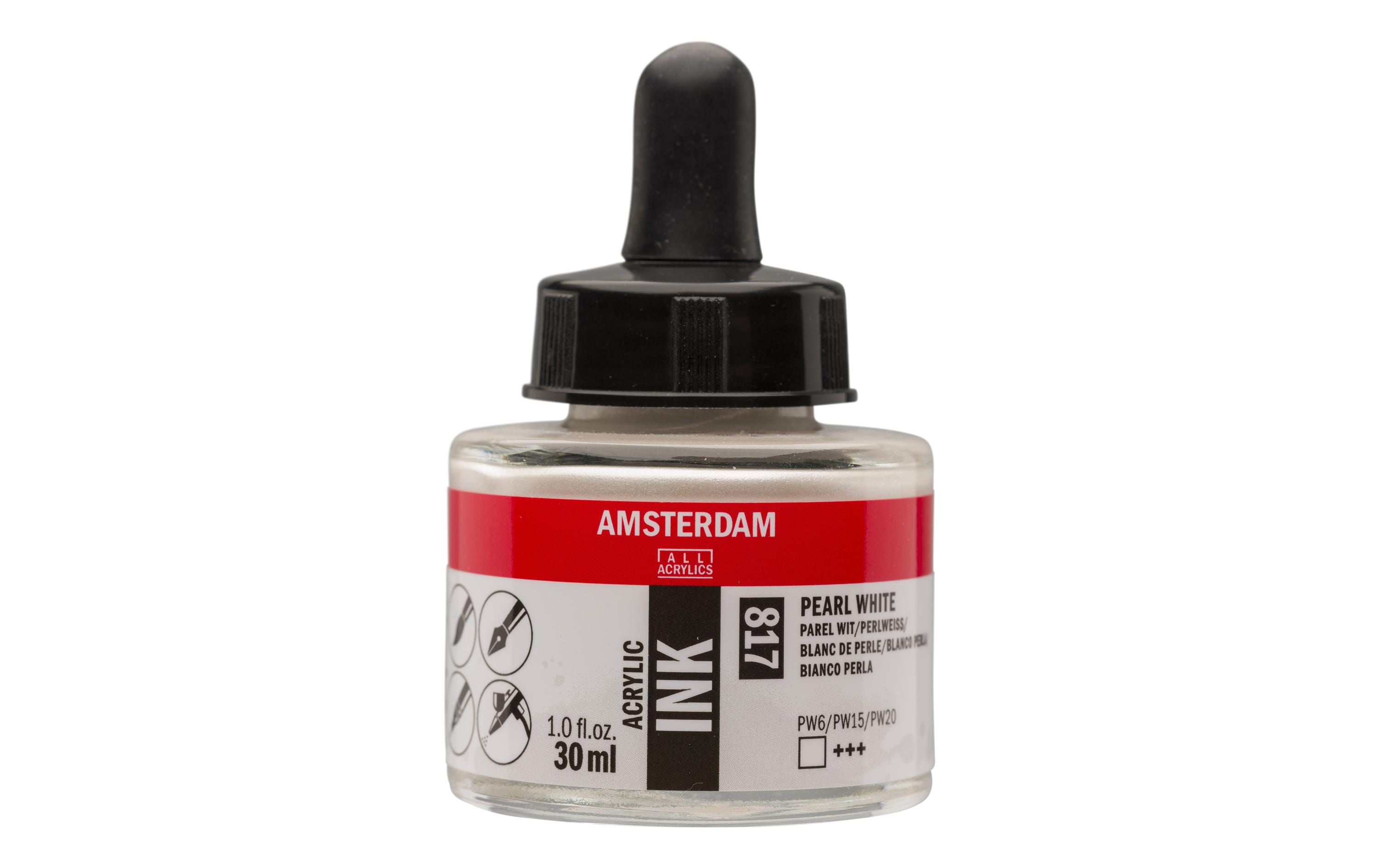 Amsterdam Acrylic Tinte 30 ml Farbe: Perlweiss