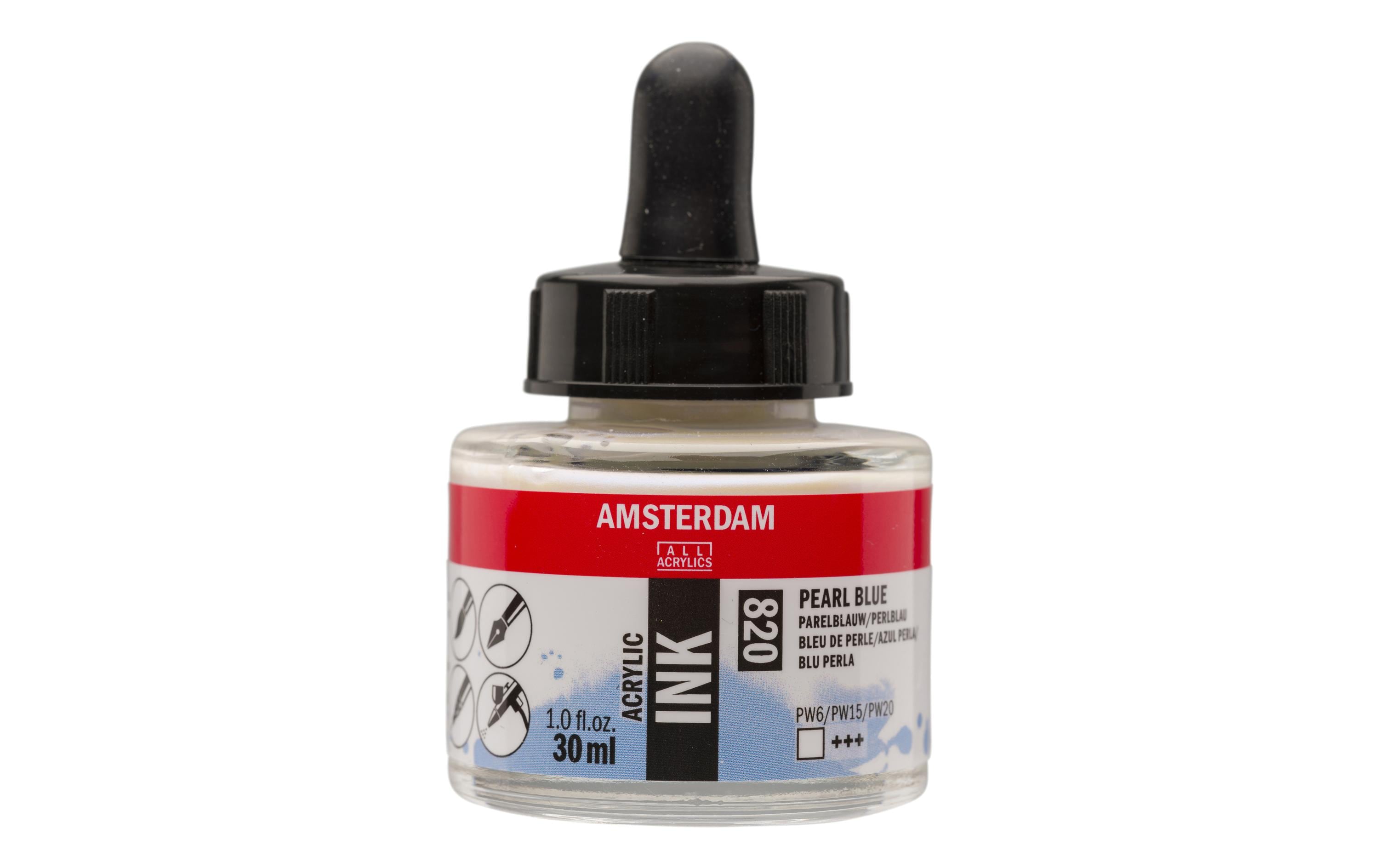 Amsterdam Acrylic Tinte 30 ml Farbe: Perlblau