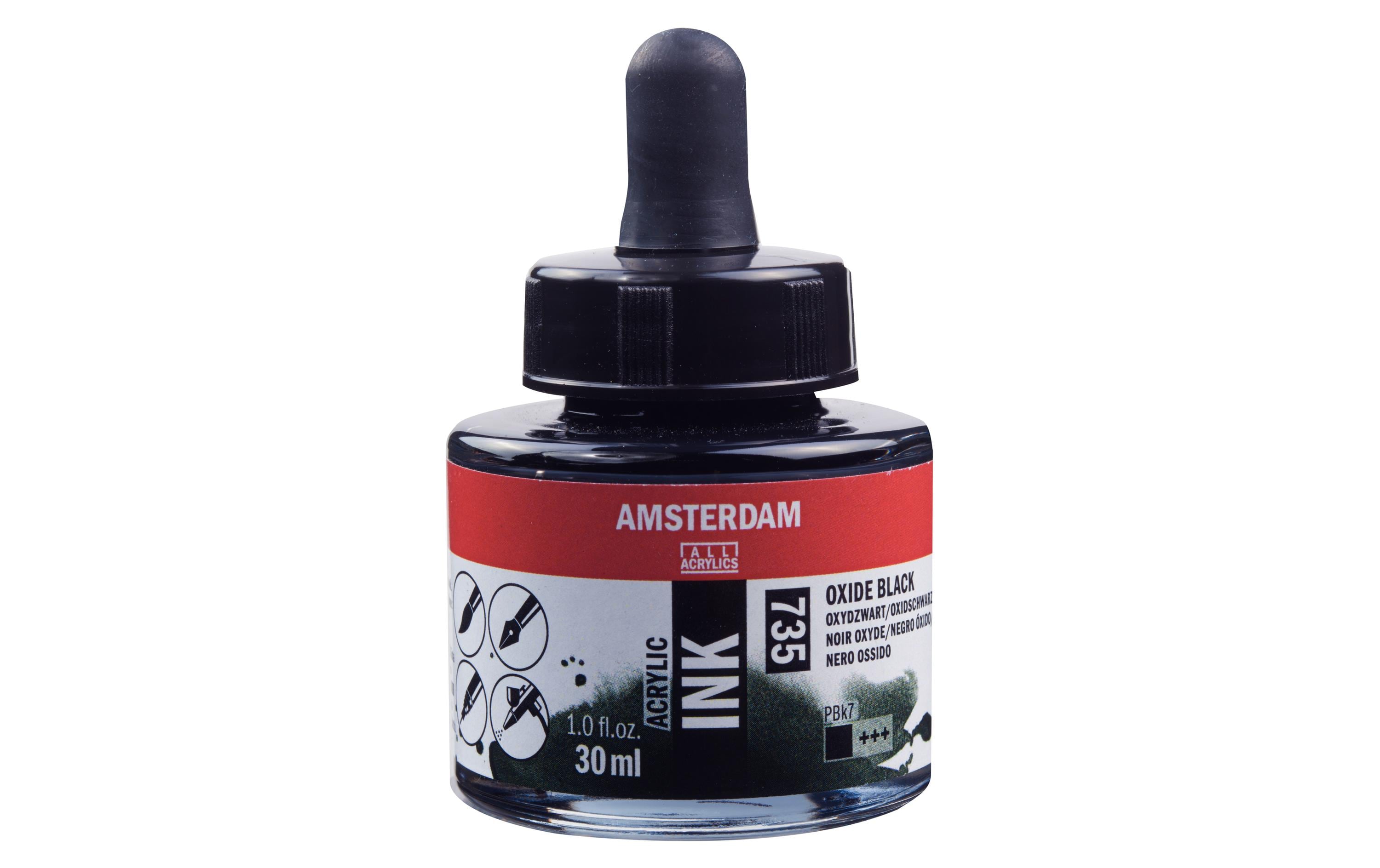 Amsterdam Acrylic Tinte 30 ml Farbe: Oxidschwarz
