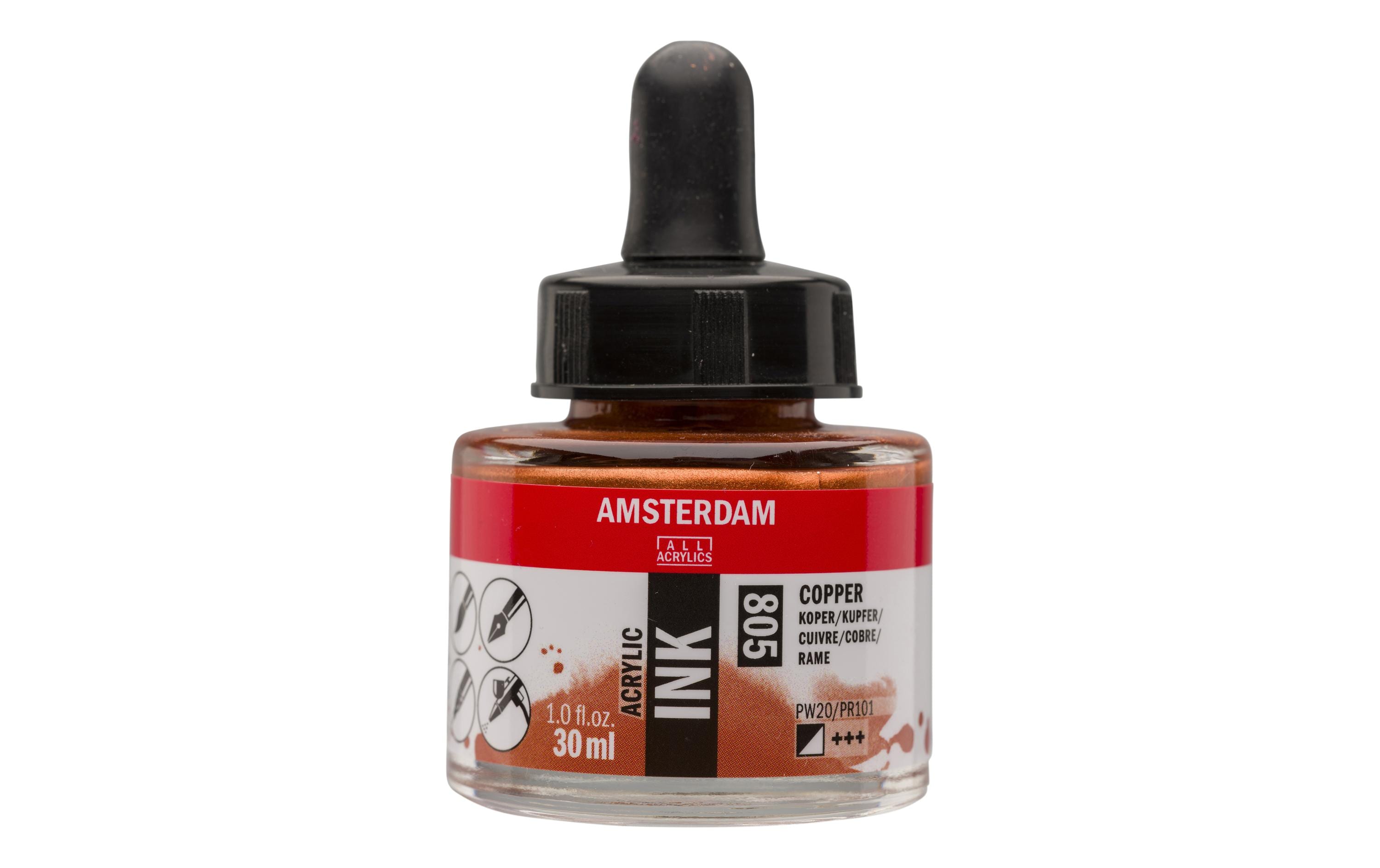 Amsterdam Acrylic Tinte 30 ml Farbe: Kupfer