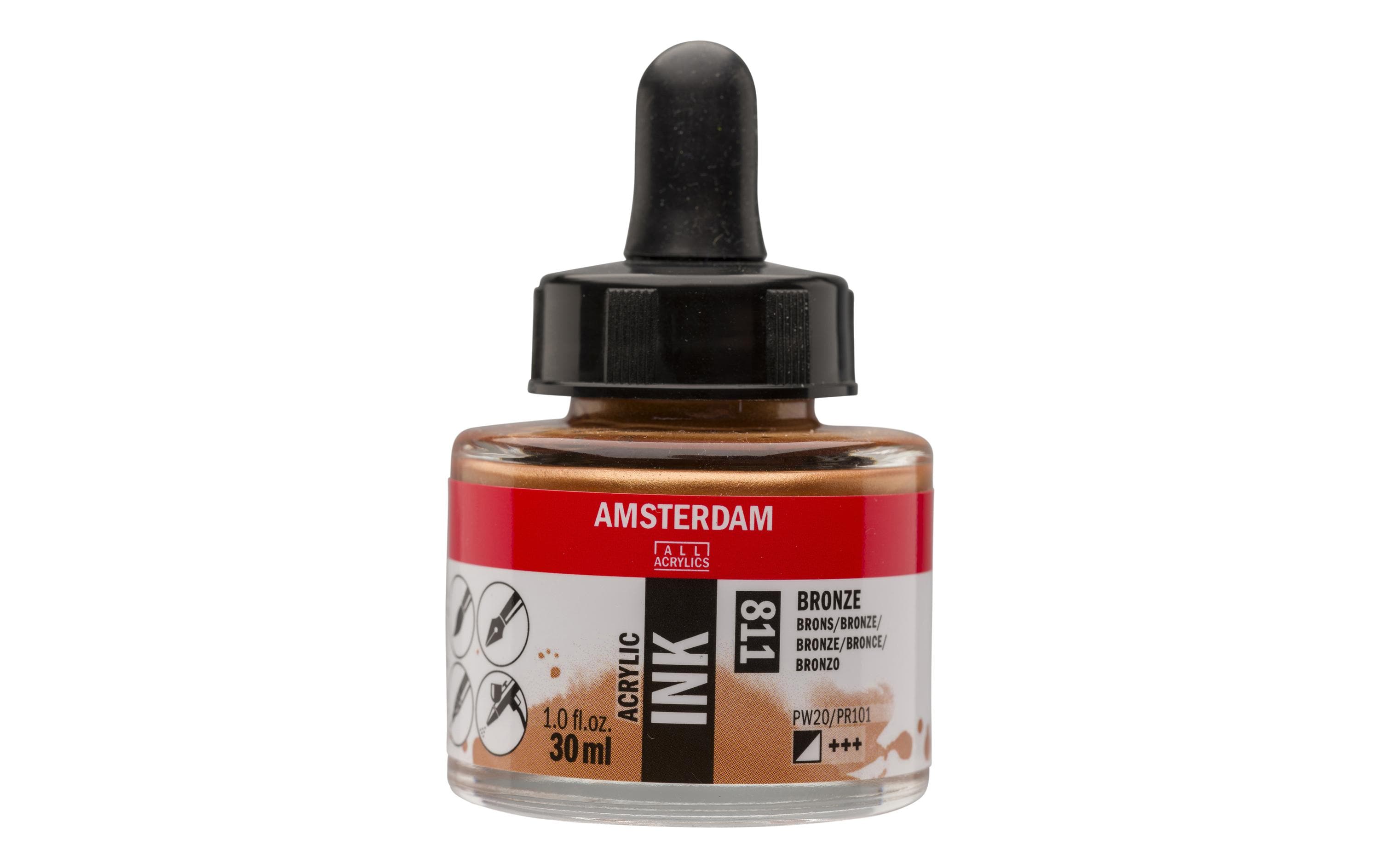 Amsterdam Acrylic Tinte 30 ml Farbe: Bronze