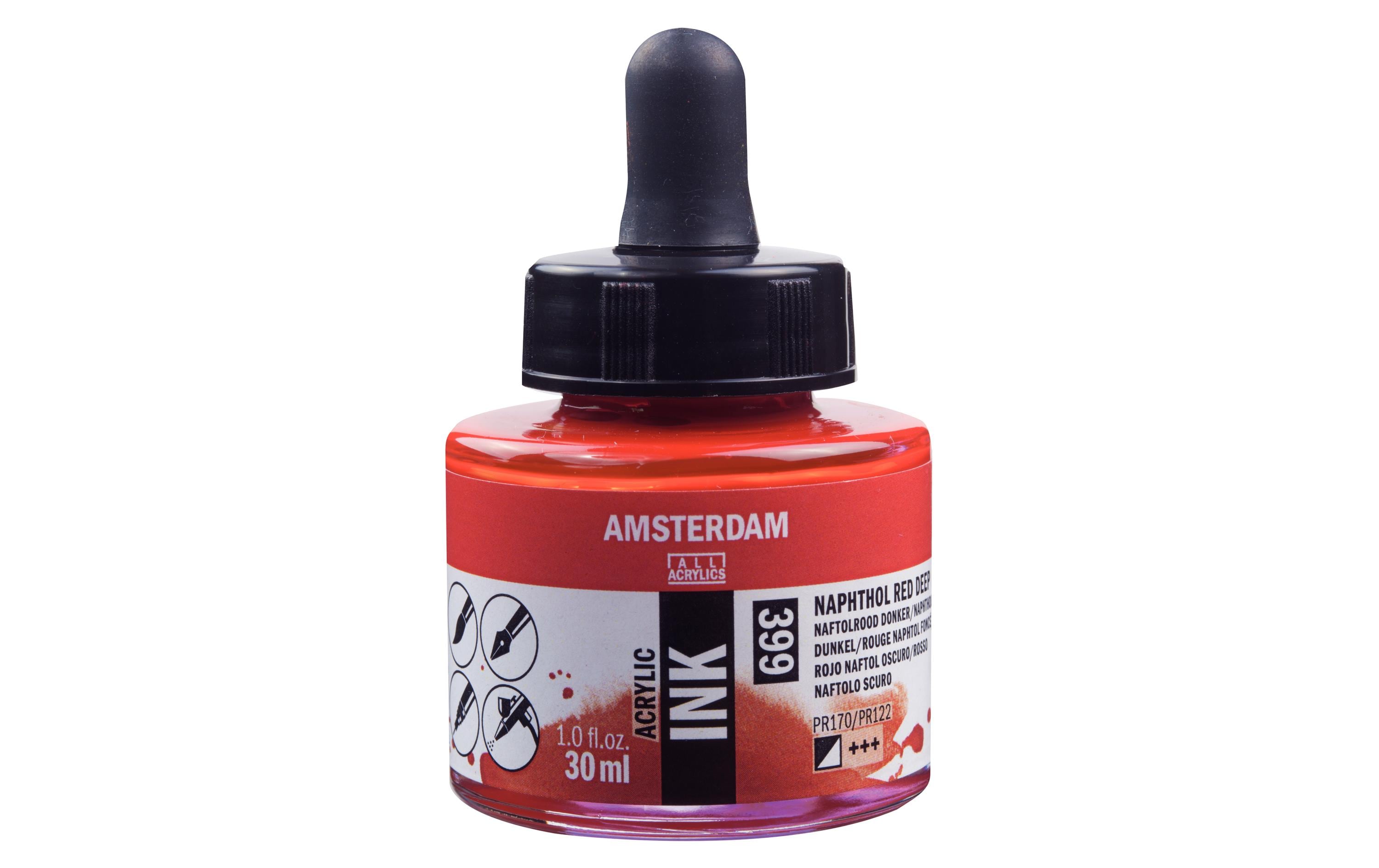 Amsterdam Acrylic Tinte 30 ml Farbe: Naphtholrot Dunkel