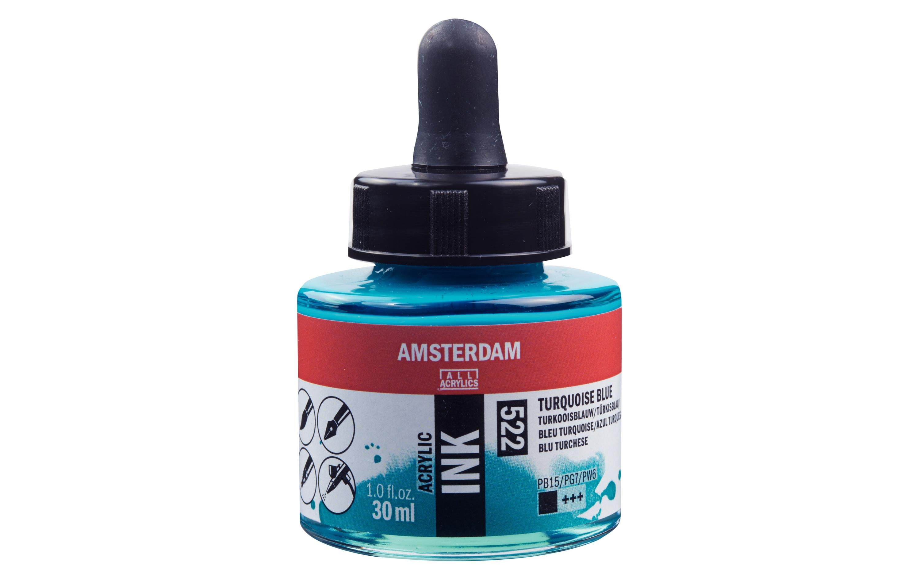 Amsterdam Acrylic Tinte 30 ml Farbe: Türkisblau