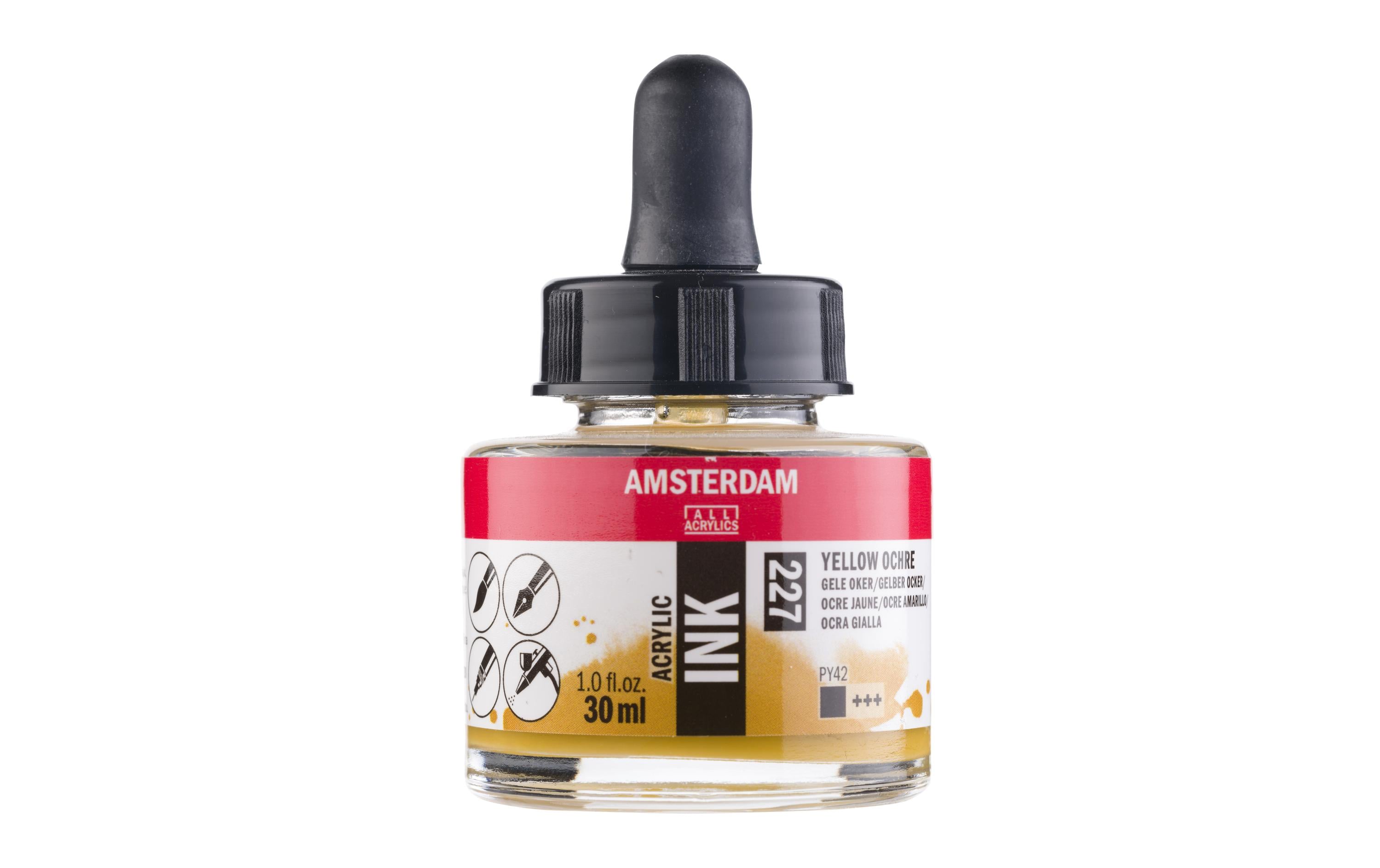 Amsterdam Acrylic Tinte 30 ml Farbe: Gelber Ocker