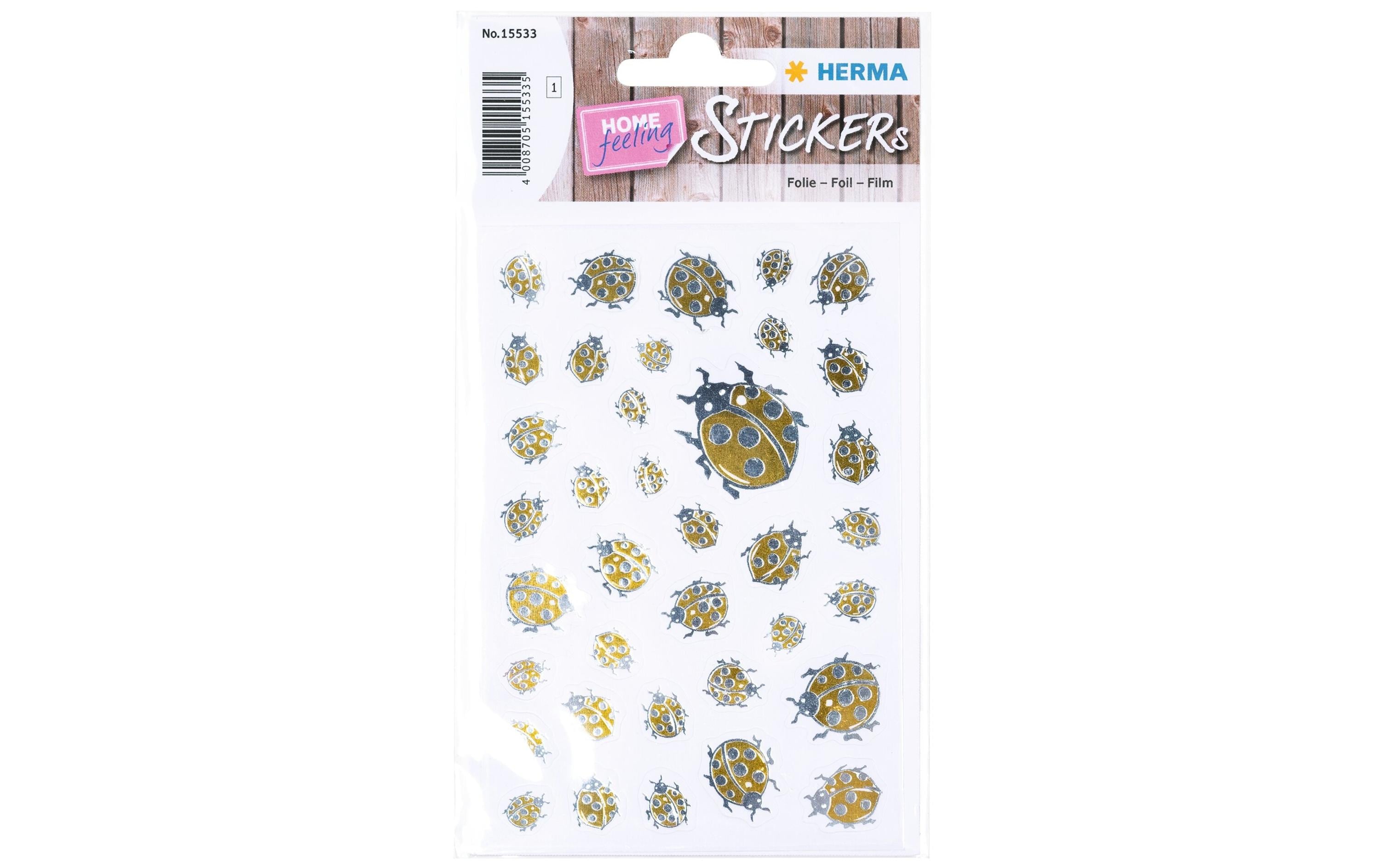 Herma Sticker Creative Goldkäfer 1 Blatt, 38 Stickers