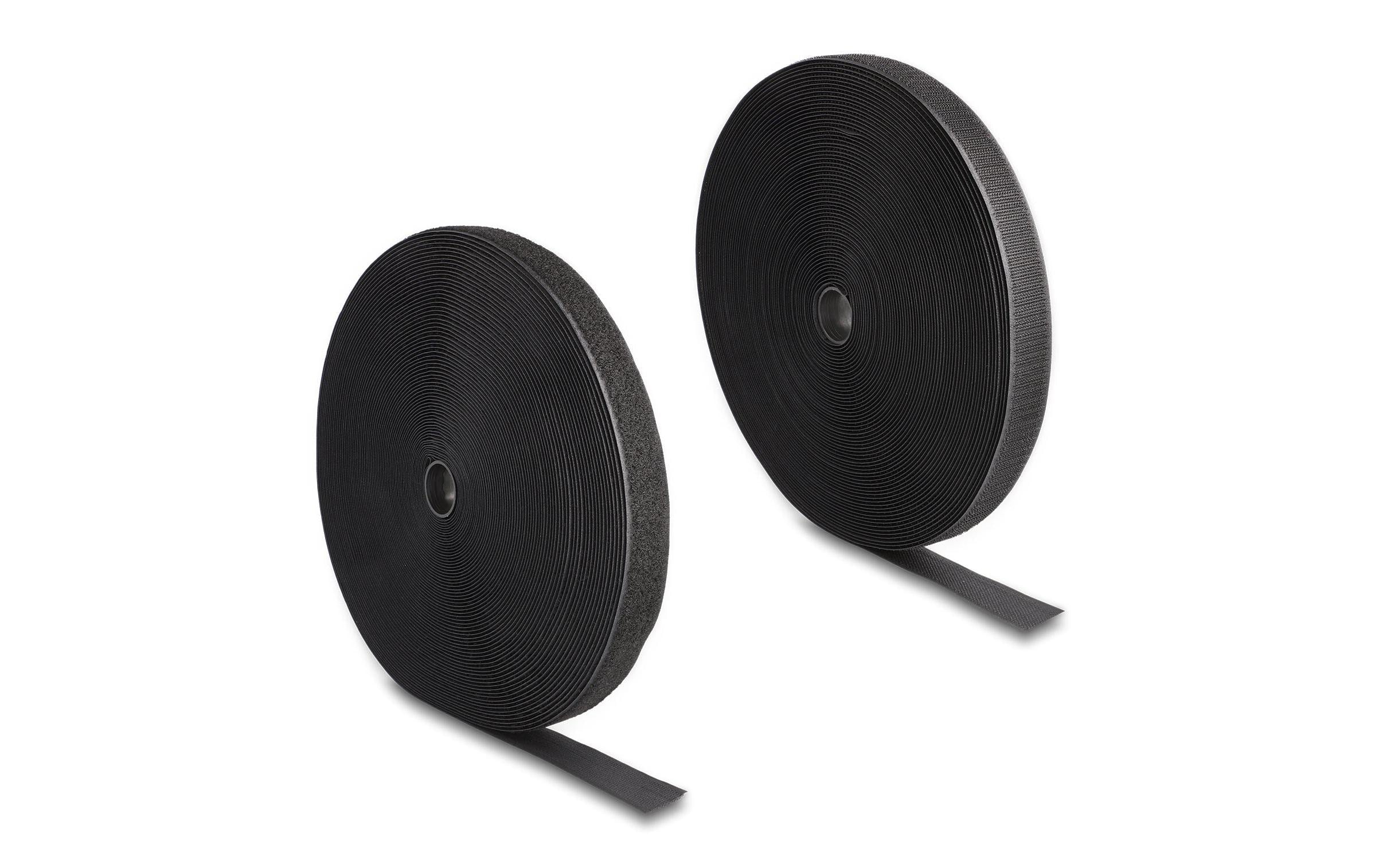 Delock Strapazierfähiges Klettband 25mx25mm mit Haft und Flauschband