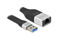 Delock FPC USB Type-A zu Gigabit LAN 10/100/1000 Mbps, 13cm