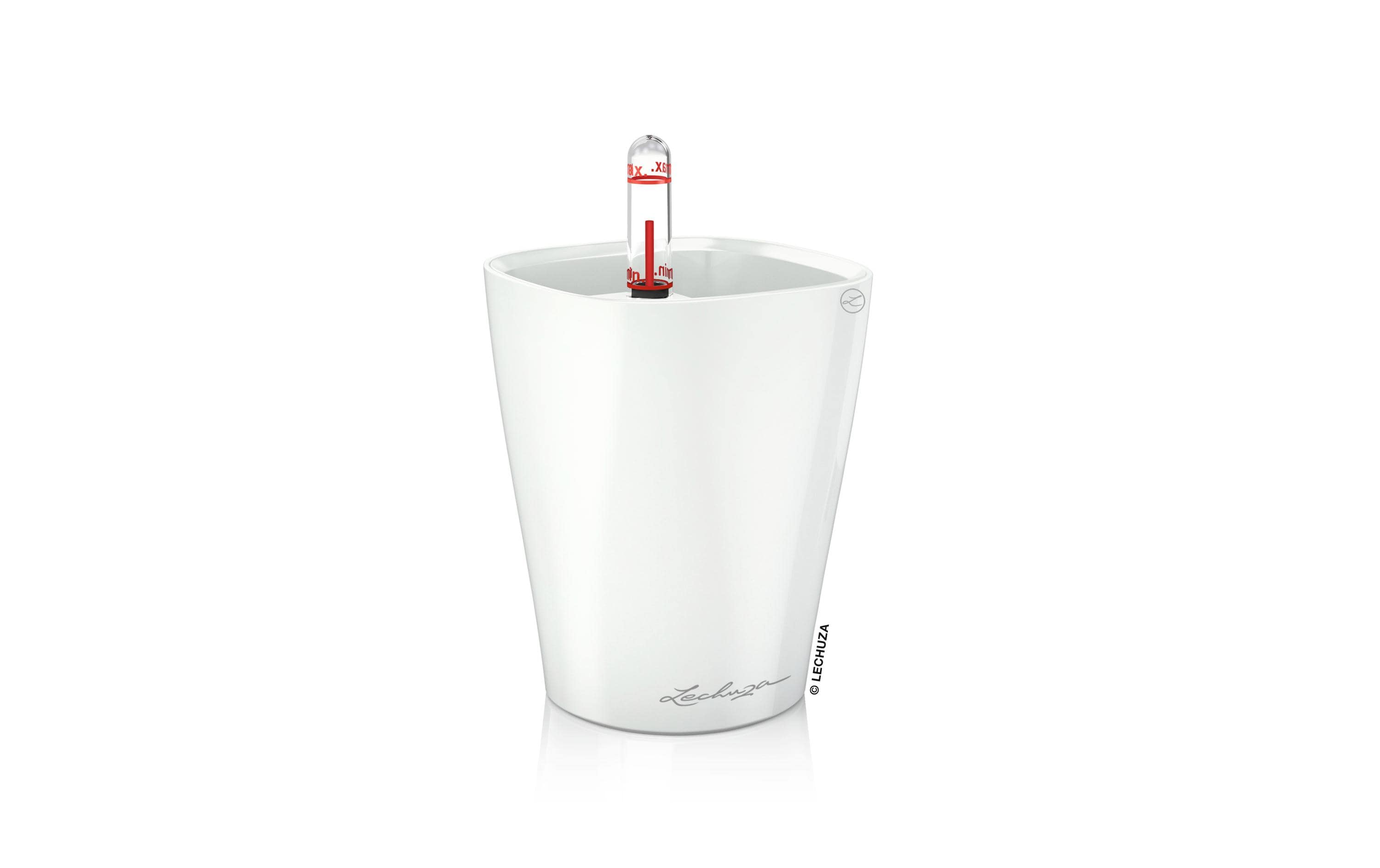 Lechuza Mini Deltini Premium Komplettset, weiss hochglanz