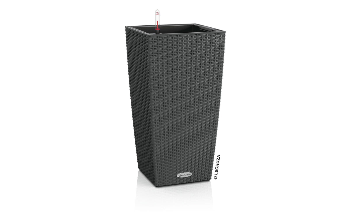 Lechuza Blumentopf Cubico Cottage 30 Anthrazit