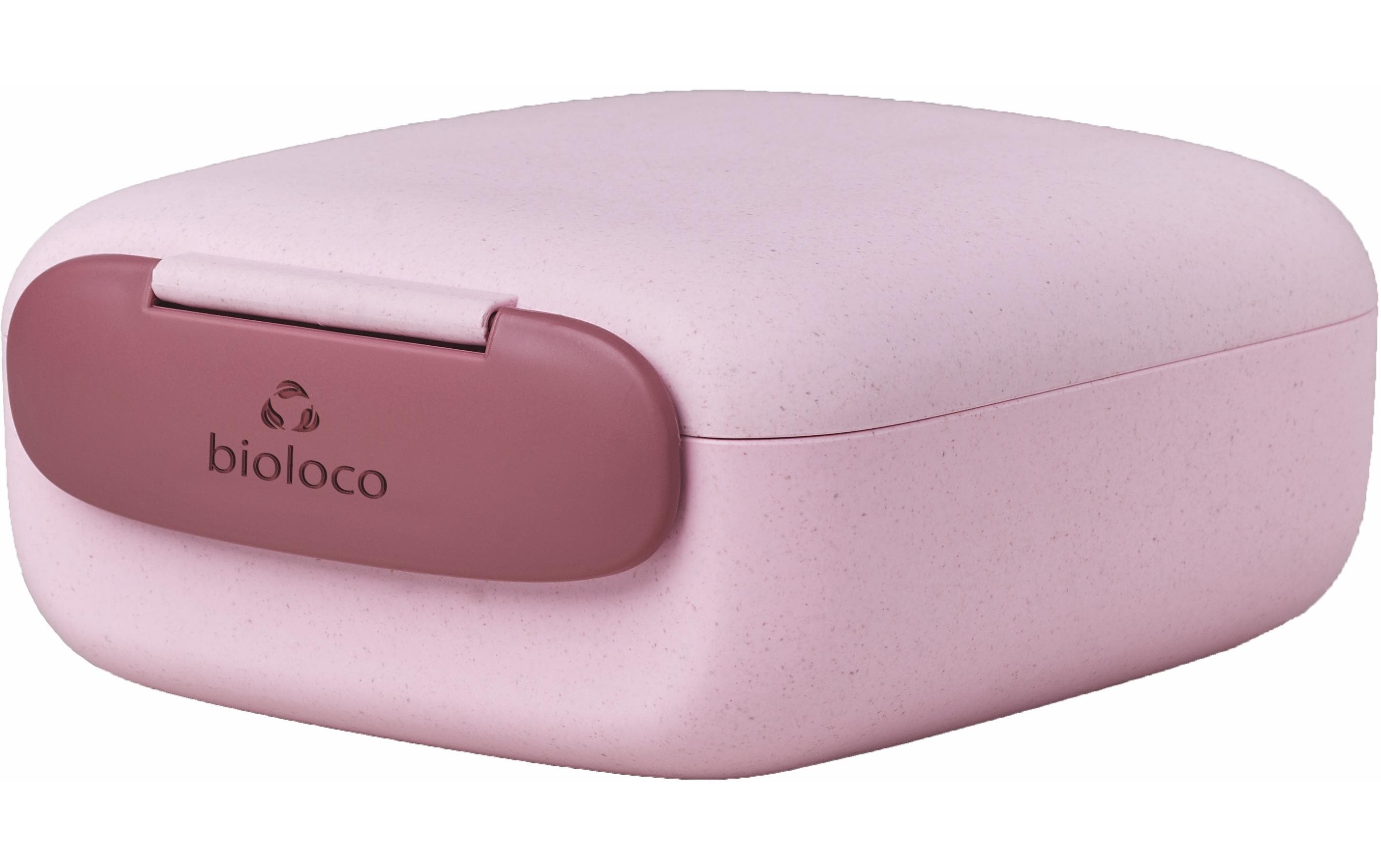 bioloco Lunchbox mini square - rose 13 x14,5 x 6 cm