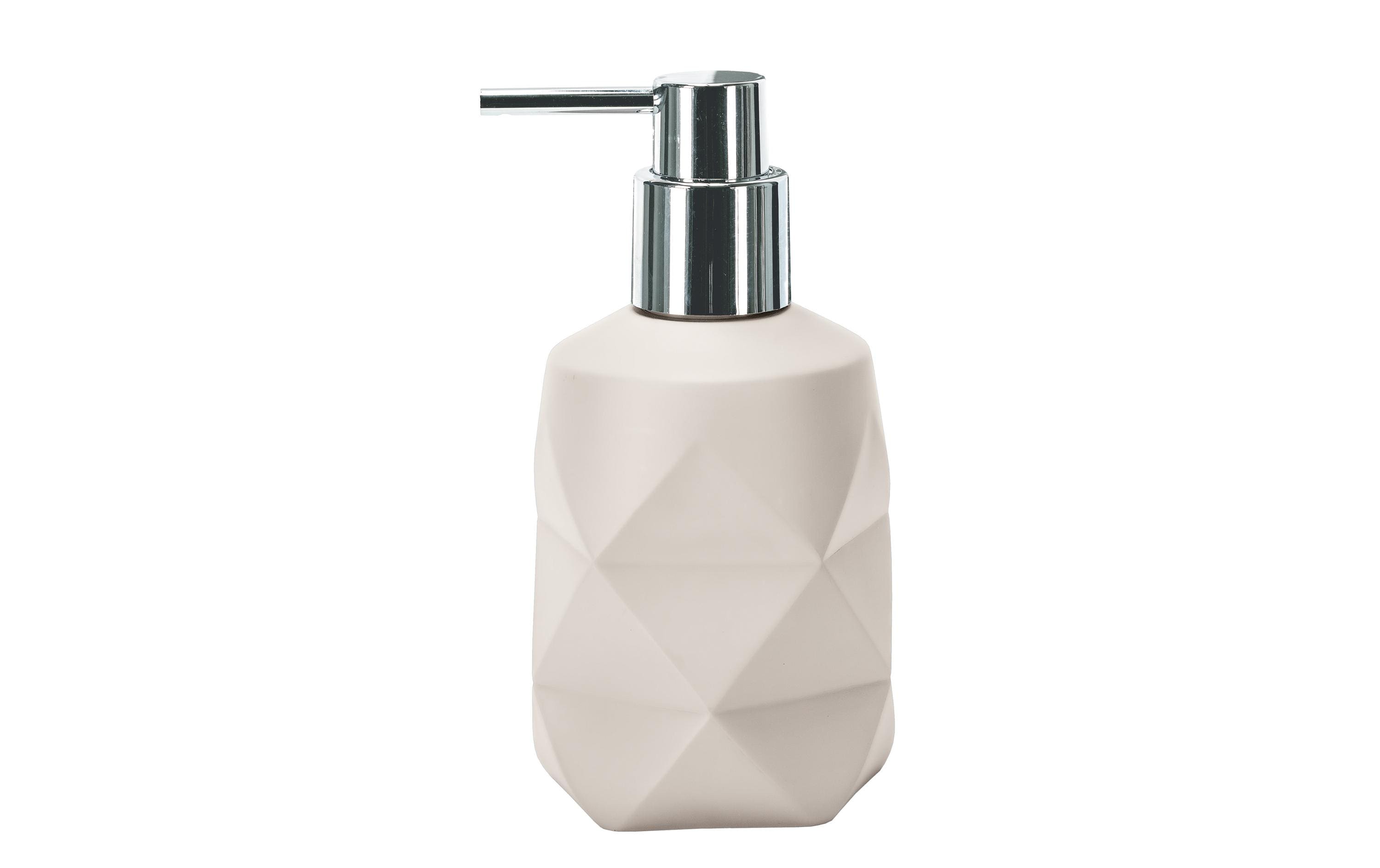 Kleine Wolke Seifenspender Crackle Polyresin, beige