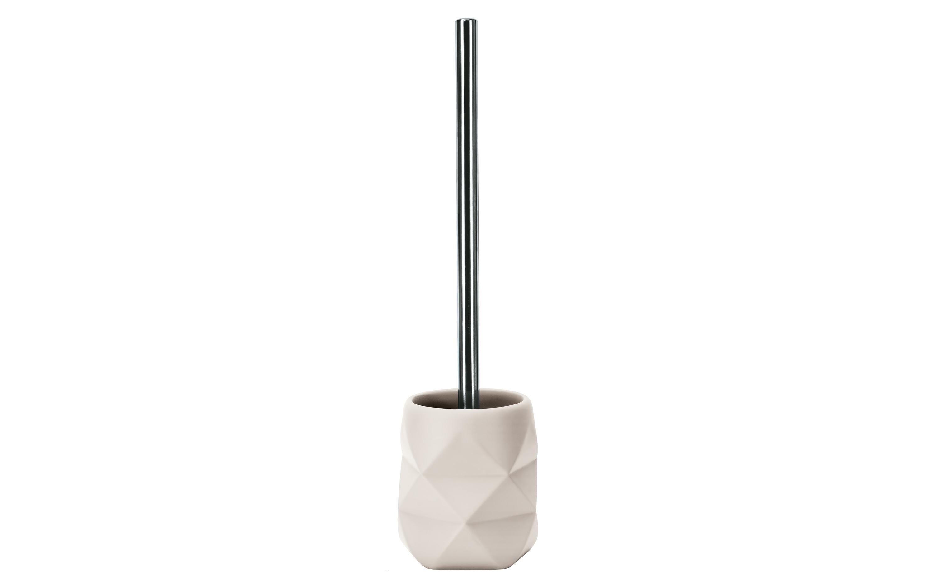 Kleine Wolke WC-Bürstenhalter Crackle Polyresin, beige
