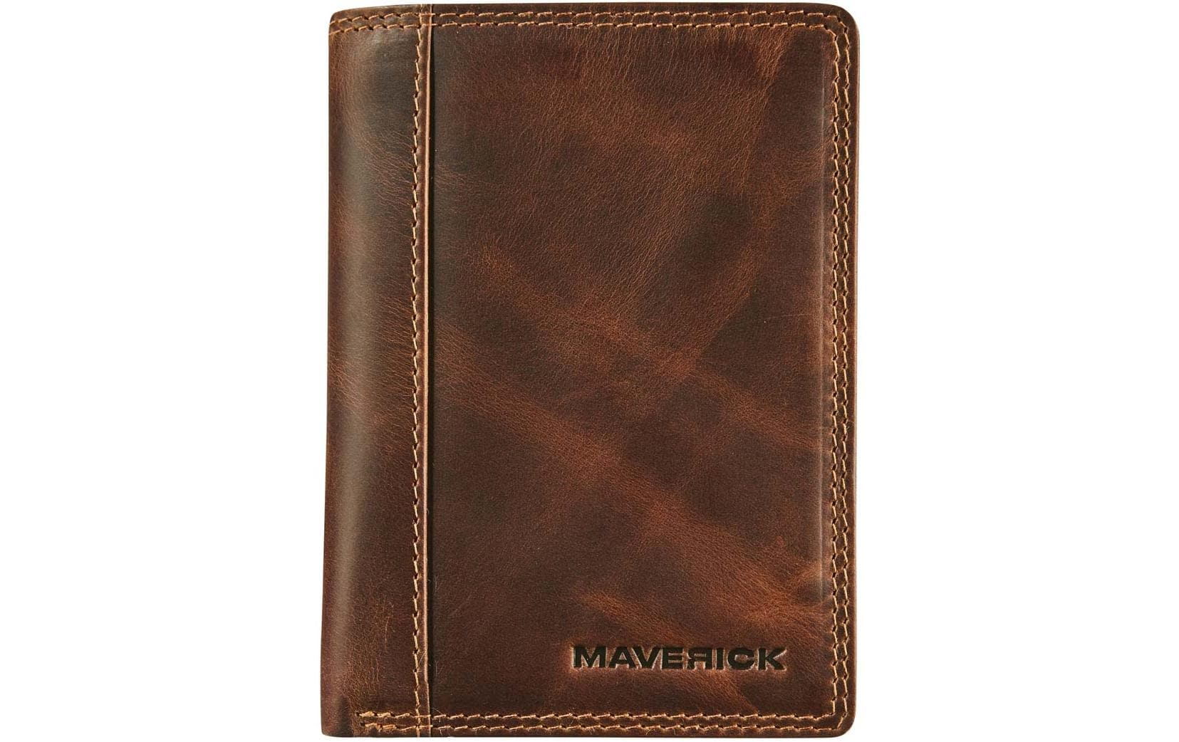 Maverick Original Portemonnaie compact Leder, RFID, braun