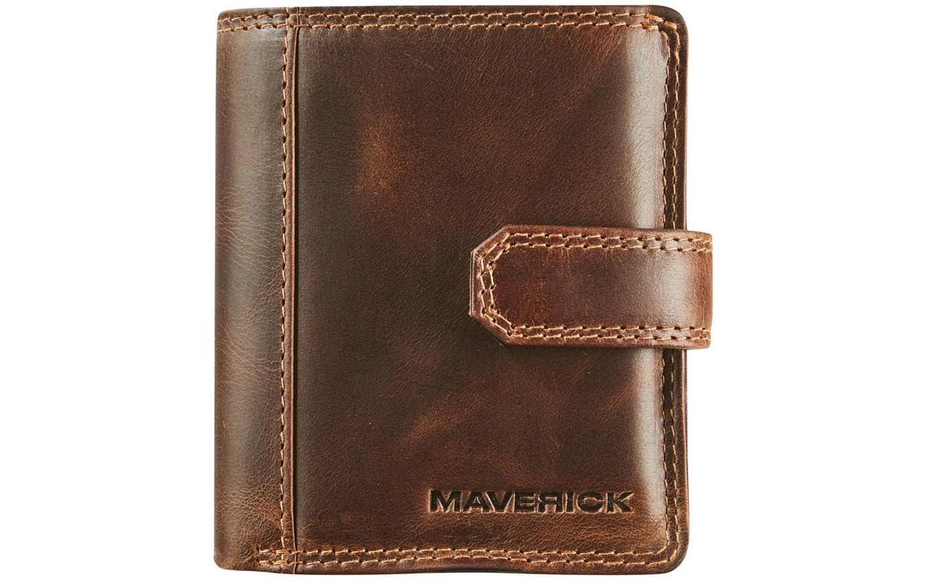 Maverick Original CardProtector Compact Leder, RFID, braun