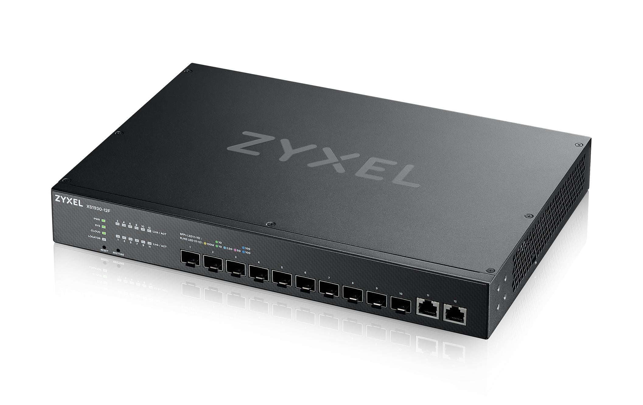 ZyXEL XS1930-12F, 8x SFP+, 2x 10GbE Up Smart managed