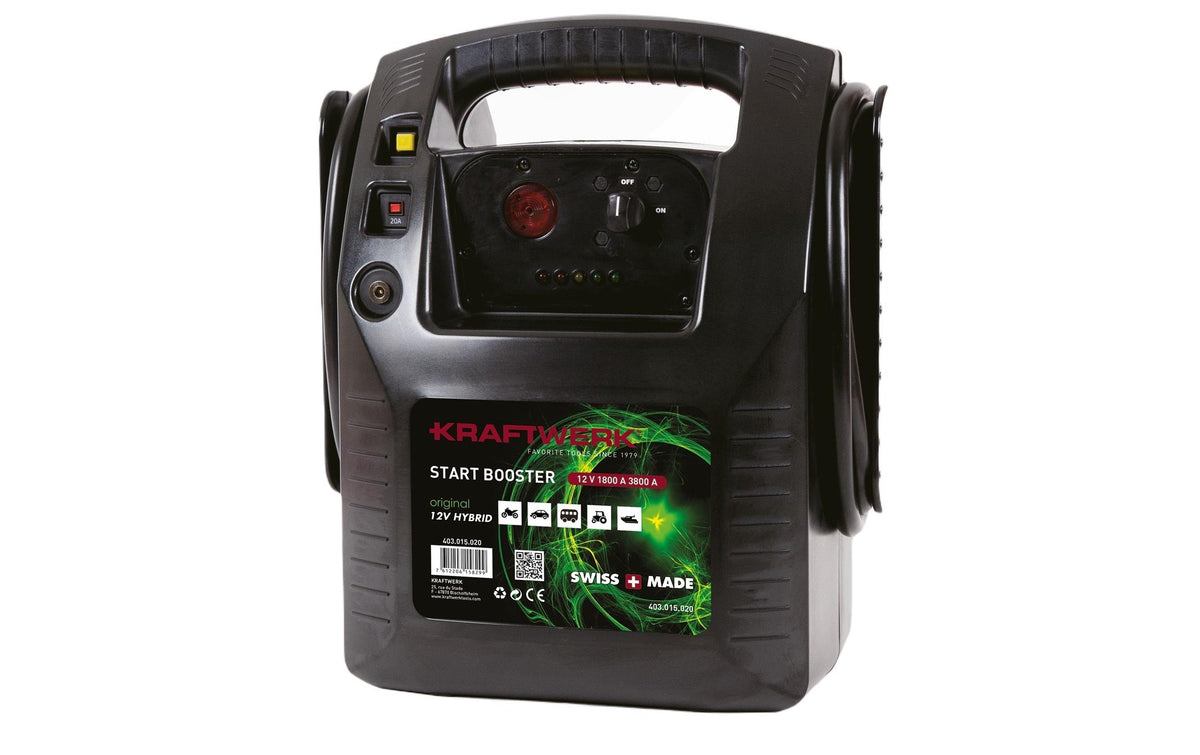 Kraftwerk Hybrid-Start-Booster 12V tragbarer Profi-Startbooster