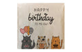 ChicMic Napkin - Happy birthday to meow 33 x 33 cm, bamboo pulp