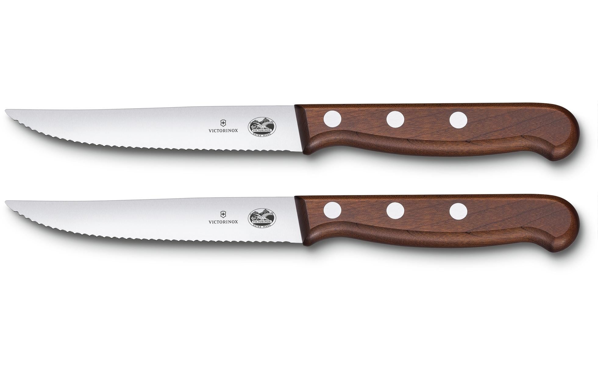 Victorinox Steakmesser Set, 2-teilig Wellenschliff, 12 cm