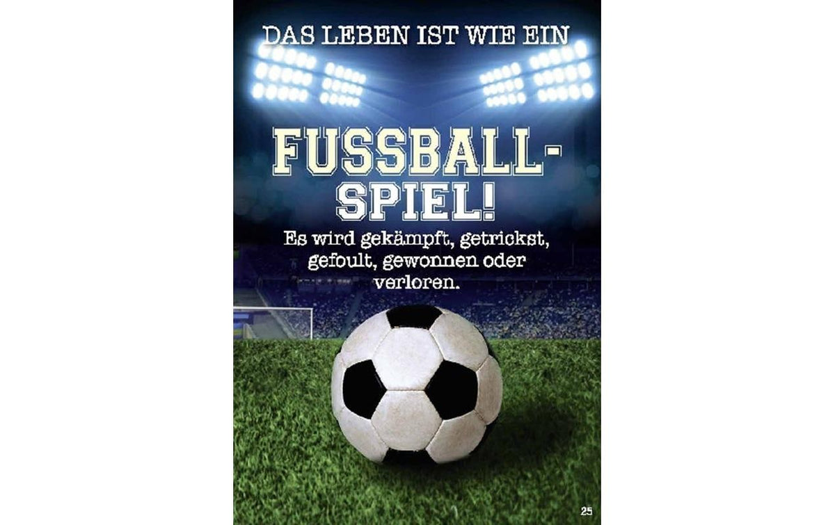 Depesche Musikkarten mit Überraschung Das Leben ist wie ein Fussball-Spiel...