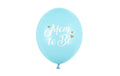 Partydeco Ballons Mom to be past-blau D: 30 cm, 6 Stück